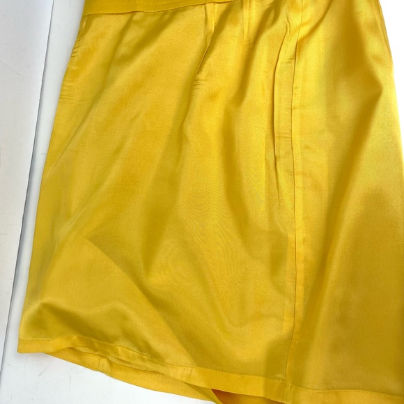 Vintage Lightweight Wool Pencil Skirt Sunny Yellow Devanshire Cream size 10 - Picture 4 of 10